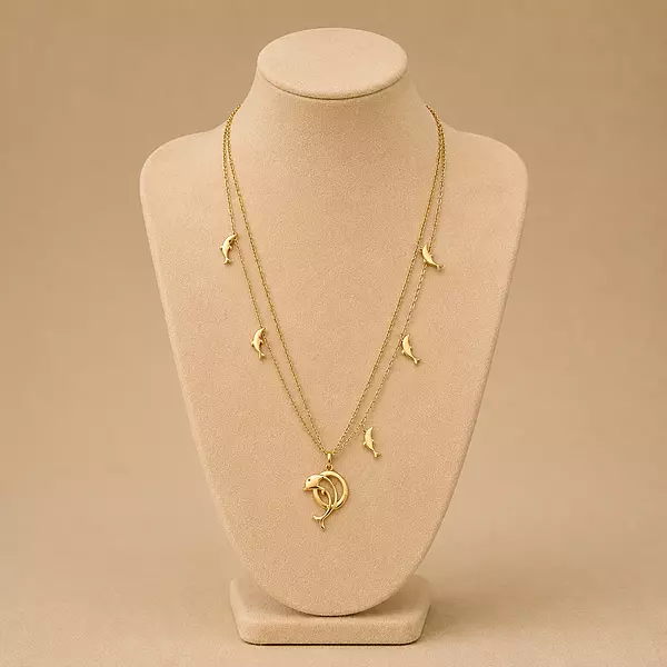 Ocean-Inspired Dolphin Pendant Necklace