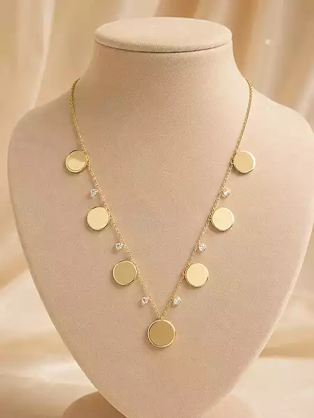 Premium Multi Disc Layered Necklace