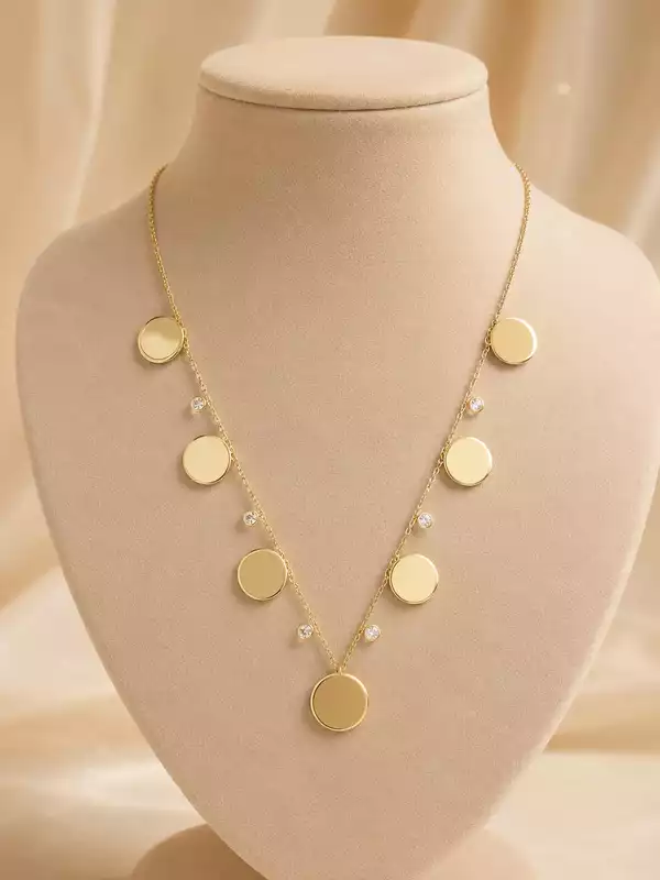 Premium Multi Disc Layered Necklace