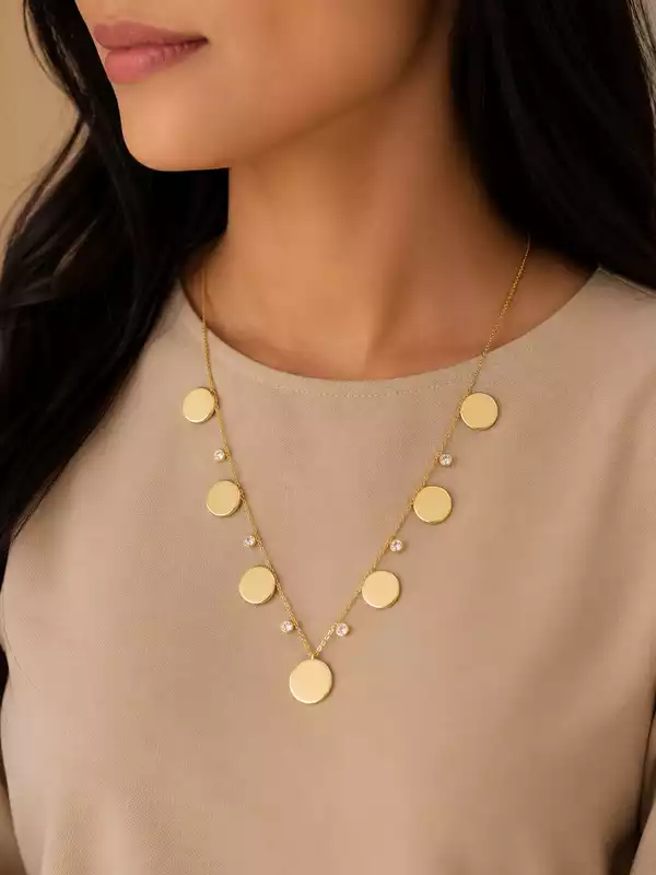 Premium Multi Disc Layered Necklace