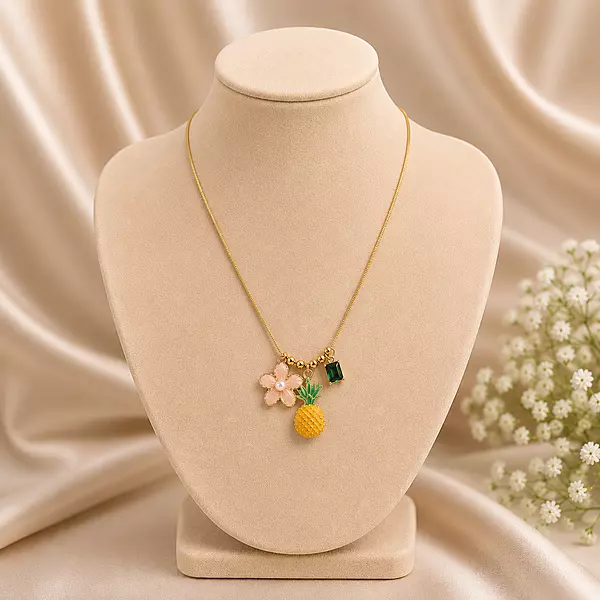 Tropical Charm Pendant Necklace