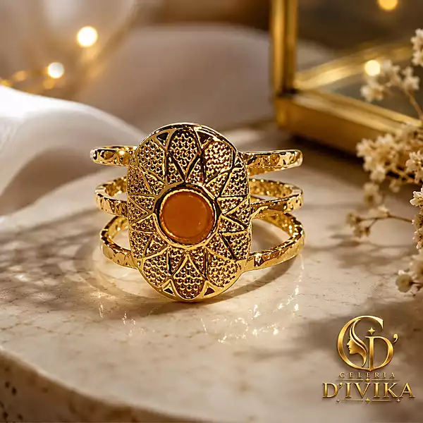 Antique Floral Filigree Statement Ring