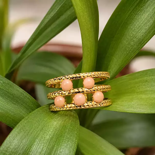 Gold-Tone Multi-Band Circle Open Cuff